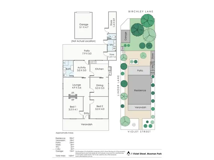 Floorplan of Homely house listing, 1 Violet Street, Mosman Park WA 6012