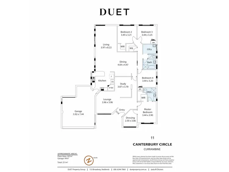 Floorplan of Homely house listing, 11 Canterbury Circle, Currambine WA 6028