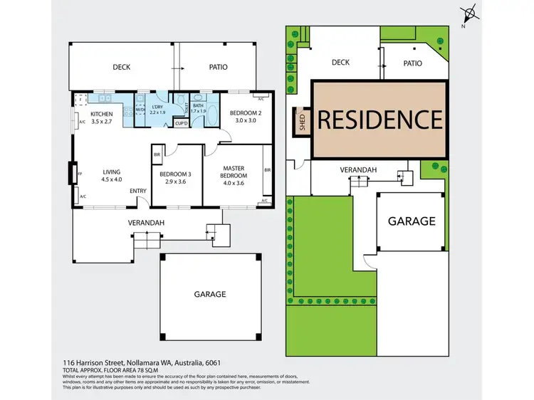 Floorplan of Homely house listing, 116 Harrison Street, Nollamara WA 6061