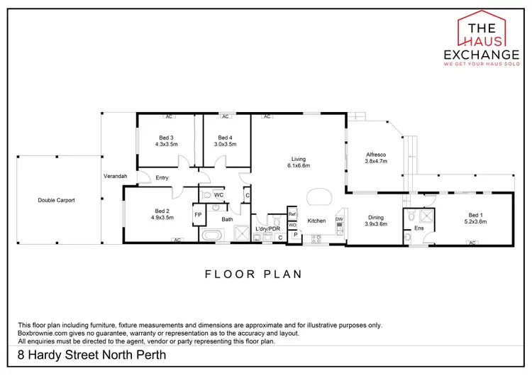 Floorplan of Homely house listing, 8 Hardy Street, North Perth WA 6006