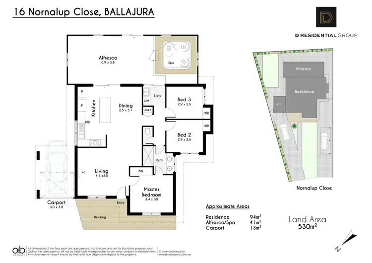 Floorplan of Homely house listing, 16 Nornalup  Close, Ballajura WA 6066