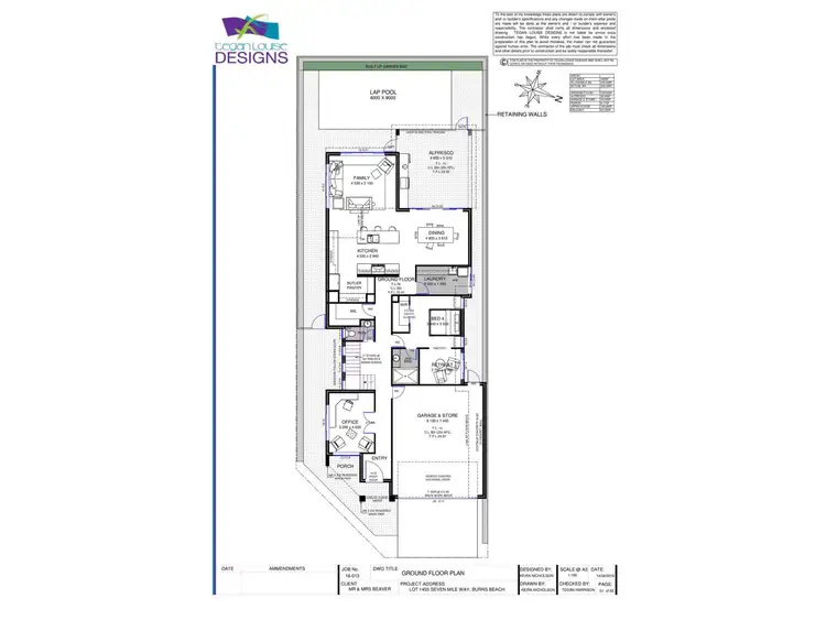 Floorplan of Homely house listing, 1 Sevenmile Way, Burns Beach WA 6028