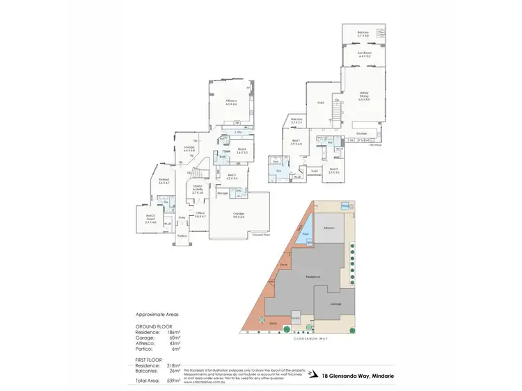 Floorplan of Homely house listing, 18 Glensanda Way, Mindarie WA 6030