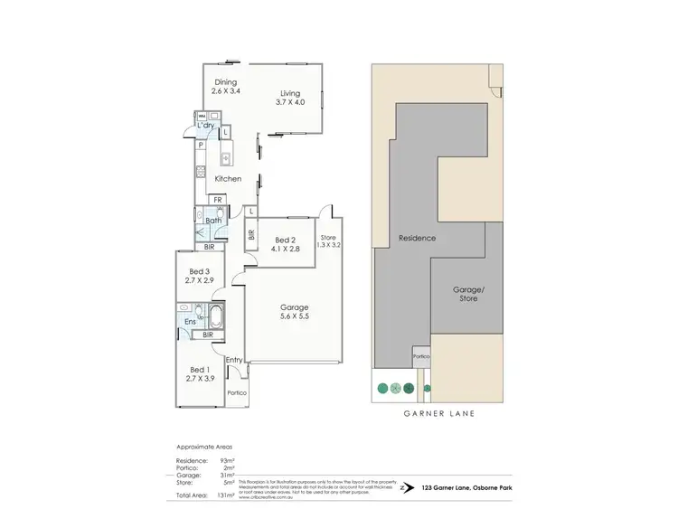 Floorplan of Homely house listing, 123 Garner Lane, Osborne Park WA 6017