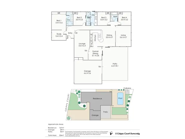 Floorplan of Homely house listing, 5 Cripps Court, Duncraig WA 6023