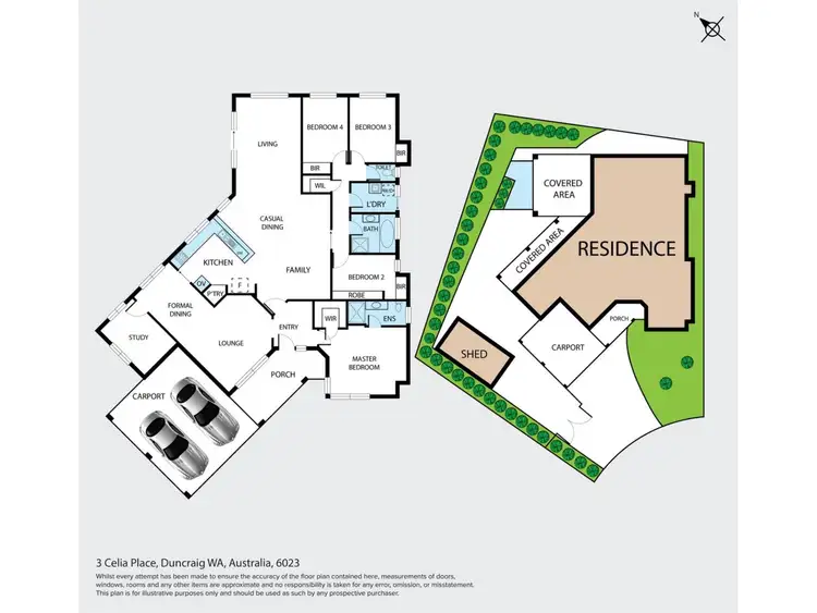 Floorplan of Homely house listing, 3 Celia Place, Duncraig WA 6023