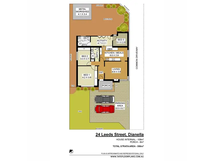Floorplan of Homely house listing, 24 Leeds Street, Dianella WA 6059