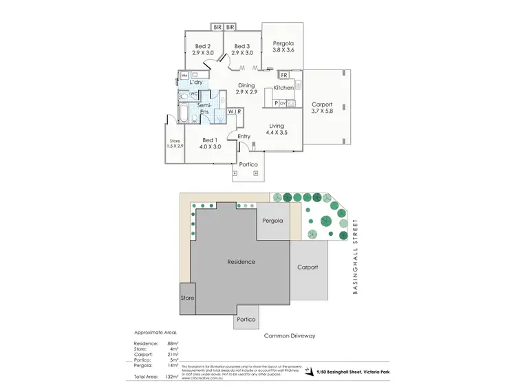 Floorplan of Homely villa listing, 9/50 Basinghall Street, East Victoria Park WA 6101