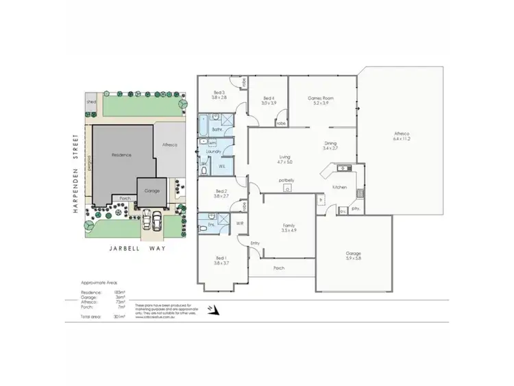 Floorplan of Homely house listing, 2 Jarbell Way, Huntingdale WA 6110
