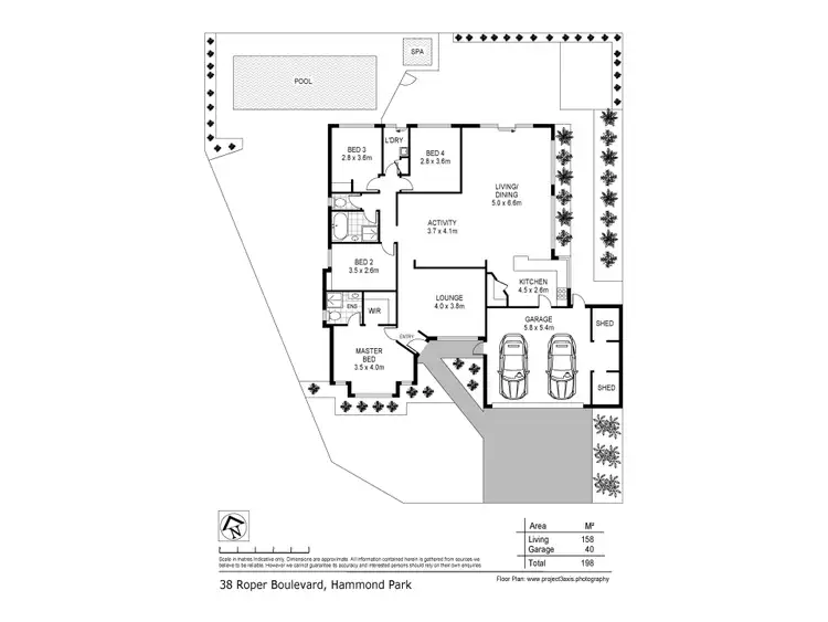 Floorplan of Homely house listing, 38 Roper Boulevard, Hammond Park WA 6164