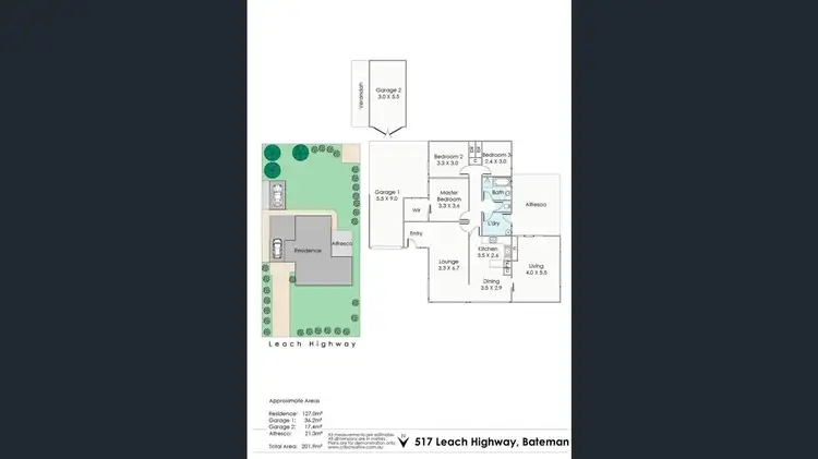 Floorplan of Homely house listing, 517 Leach Highway, Bateman WA 6150