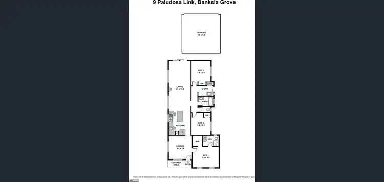 Floorplan of Homely house listing, 9 Paludosa Link, Banksia Grove WA 6031