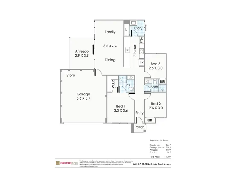 Floorplan of Homely villa listing, 4/88 North Lake Road, Myaree WA 6154