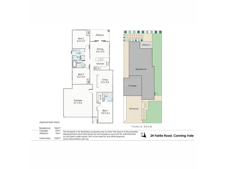 Floorplan of Homely house listing, 24 Fairlie Road, Canning Vale WA 6155