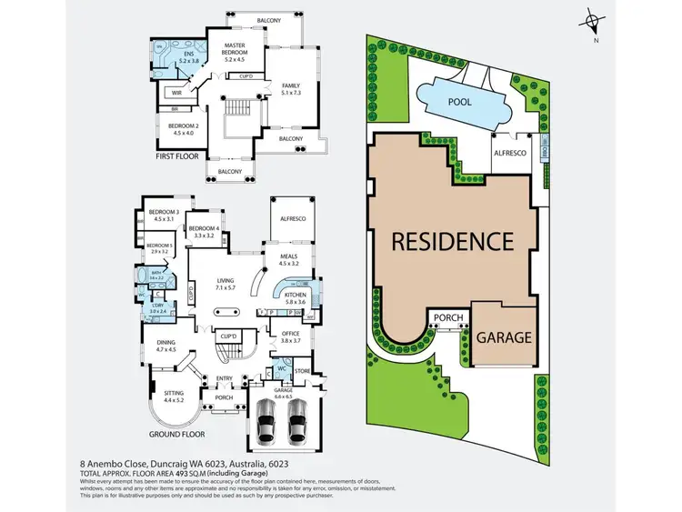 Floorplan of Homely house listing, 8 Anembo Close, Duncraig WA 6023