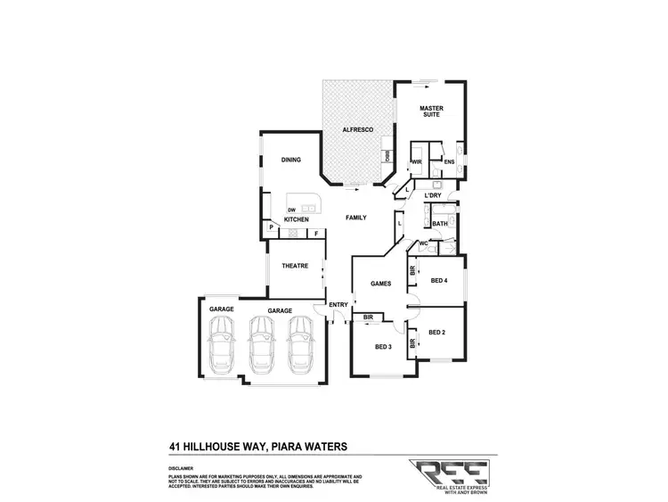 Floorplan of Homely house listing, 41 Hillhouse Way, Piara Waters WA 6112