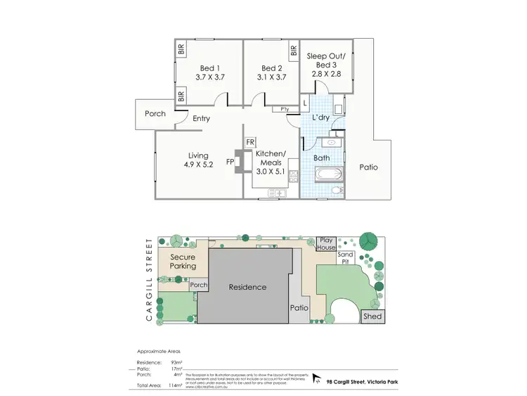 Floorplan of Homely house listing, 98 Cargill Street, Victoria Park WA 6100