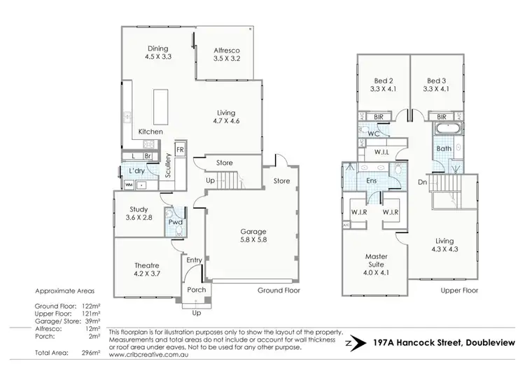 Floorplan of Homely house listing, 197A Hancock Street, Doubleview WA 6018