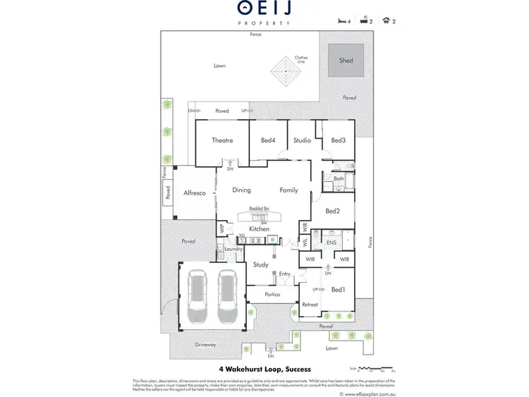 Floorplan of Homely house listing, 4 Wakehurst Loop, Success WA 6164