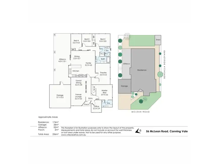 Floorplan of Homely house listing, 56 McLean Road, Canning Vale WA 6155