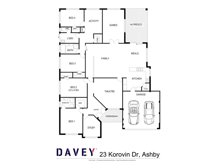 Floorplan of Homely house listing, 23 Korovin Drive, Ashby WA 6065