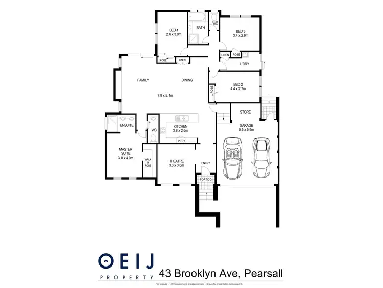 Floorplan of Homely house listing, 43 Brooklyn Avenue, Pearsall WA 6065