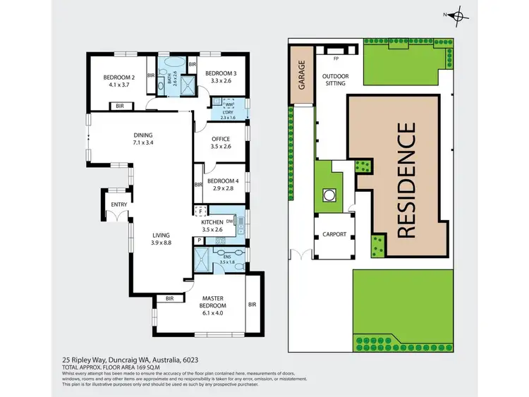 Floorplan of Homely house listing, 25 Ripley Way, Duncraig WA 6023