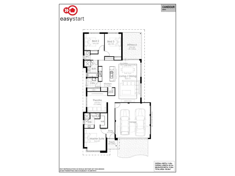 Floorplan of Homely house listing, 45 Heartwood Boulevard, Baldivis WA 6171