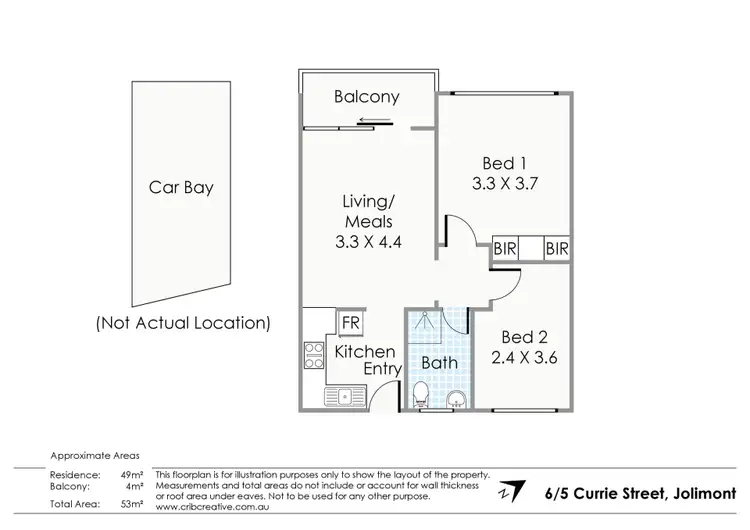 Floorplan of Homely unit listing, 6/5 Currie Street, Jolimont WA 6014