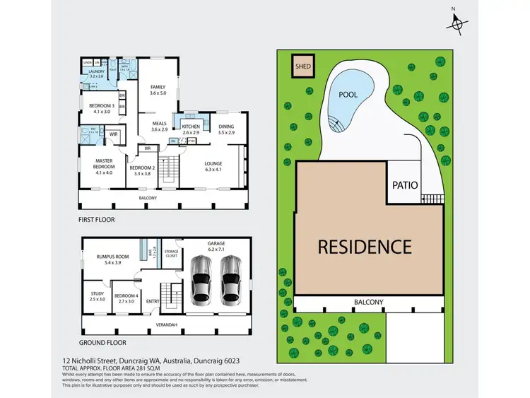 Floorplan of Homely house listing, 12 Nicholli Street, Duncraig WA 6023