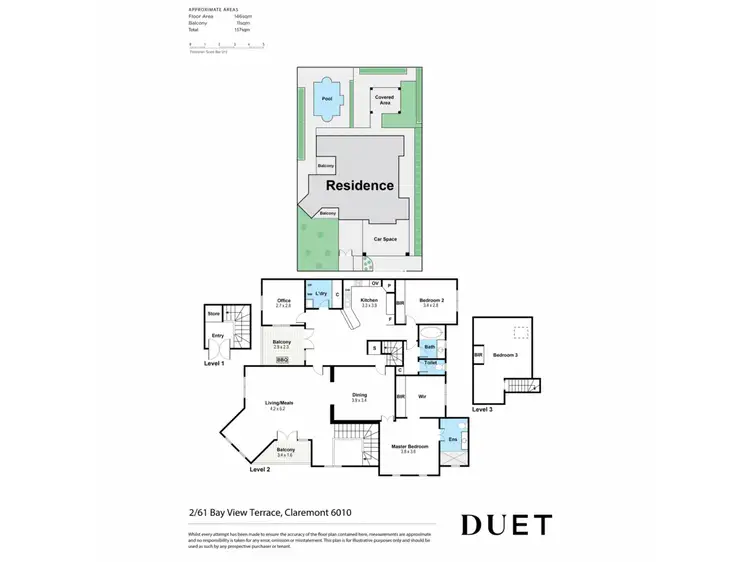 Floorplan of Homely house listing, 2/61 Bay View Terrace, Claremont WA 6010