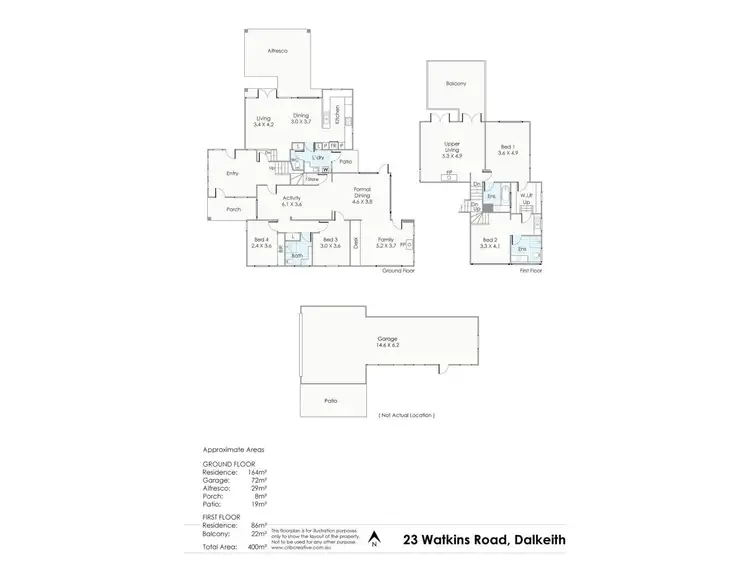Floorplan of Homely house listing, 23 Watkins Road, Dalkeith WA 6009