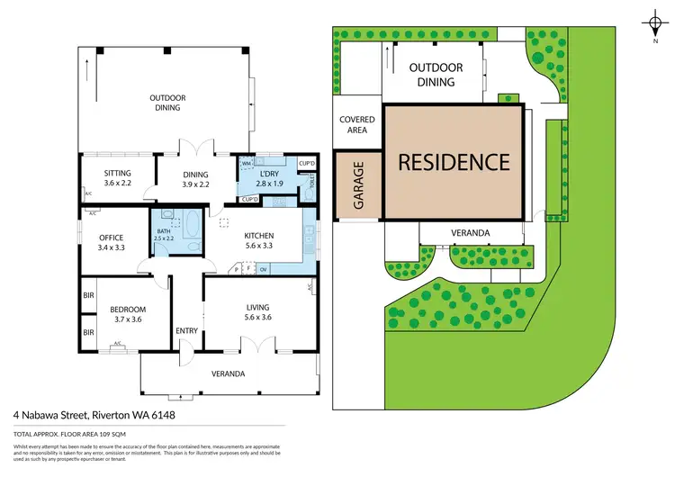 Floorplan of Homely house listing, 4 Nabawa Street, Riverton WA 6148