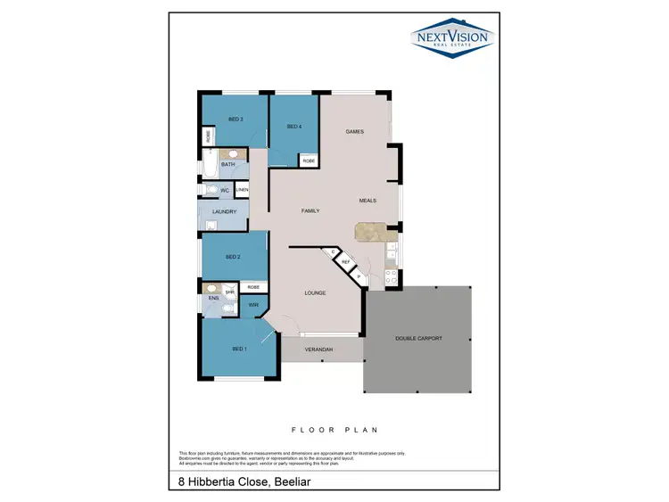 Floorplan of Homely house listing, 8 Hibbertia Close, Beeliar WA 6164