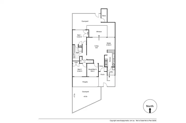 Floorplan of Homely villa listing, 23/80 Mooro Drive, Mount Claremont WA 6010