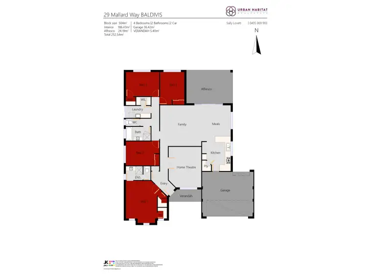 Floorplan of Homely house listing, 29 Mallard Way, Baldivis WA 6171