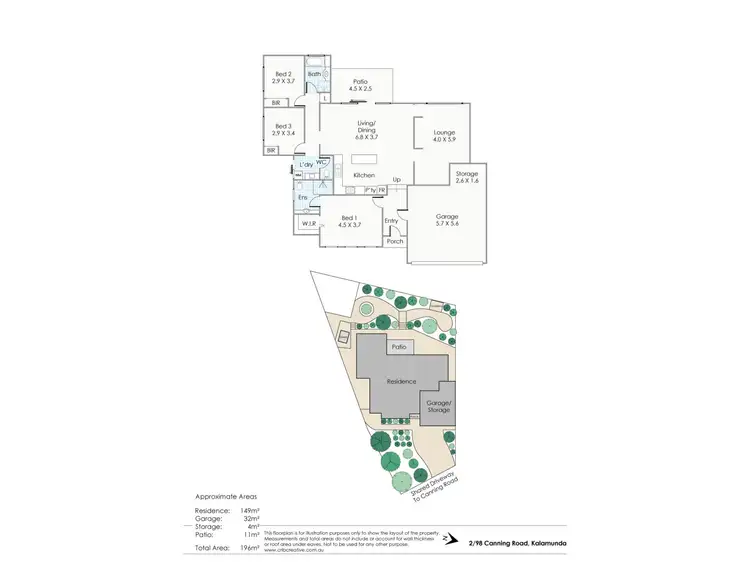 Floorplan of Homely unit listing, 2/98 Canning Road, Kalamunda WA 6076