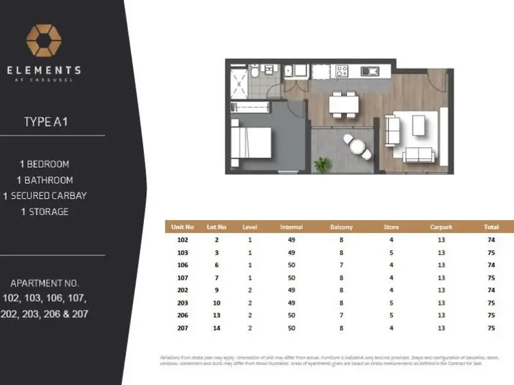 Floorplan of Homely apartment listing, Lot 27, 313/14 & 16 Leila Street, Cannington WA 6107