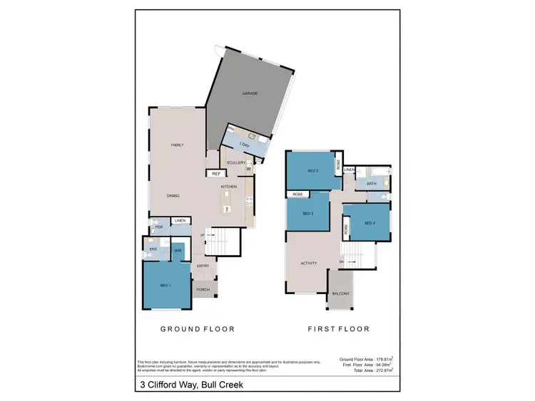Floorplan of Homely house listing, 3 Clifford Way, Bull Creek WA 6149