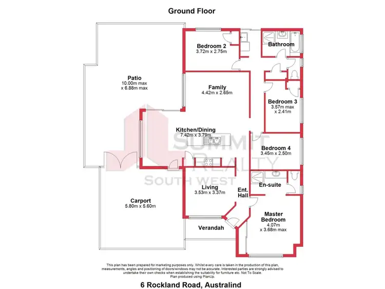 Floorplan of Homely house listing, 6 Rockland Road, Australind WA 6233