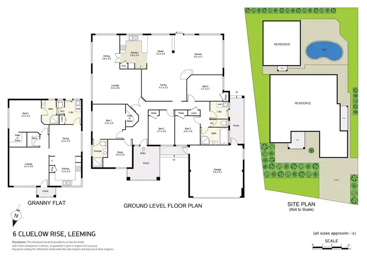 Floorplan of Homely house listing, 6 Cluelow Rise, Leeming WA 6149