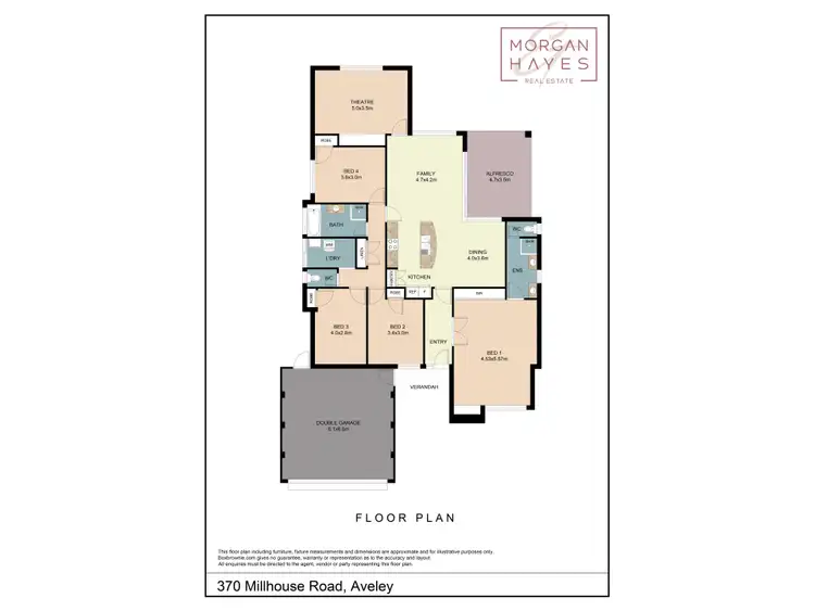 Floorplan of Homely house listing, 370 Millhouse Road, Aveley WA 6069