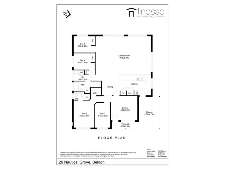 Floorplan of Homely house listing, 26 Nautical Grove, Beldon WA 6027