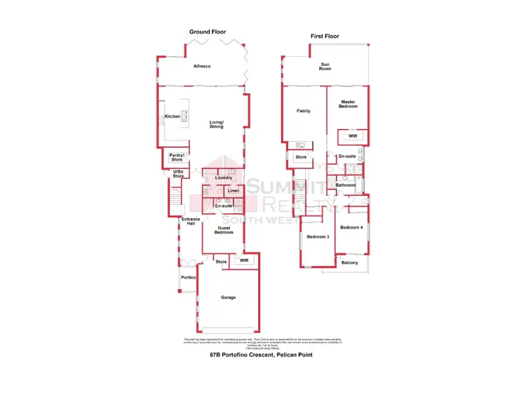 Floorplan of Homely house listing, 57B Portofino Crescent, Pelican Point WA 6230