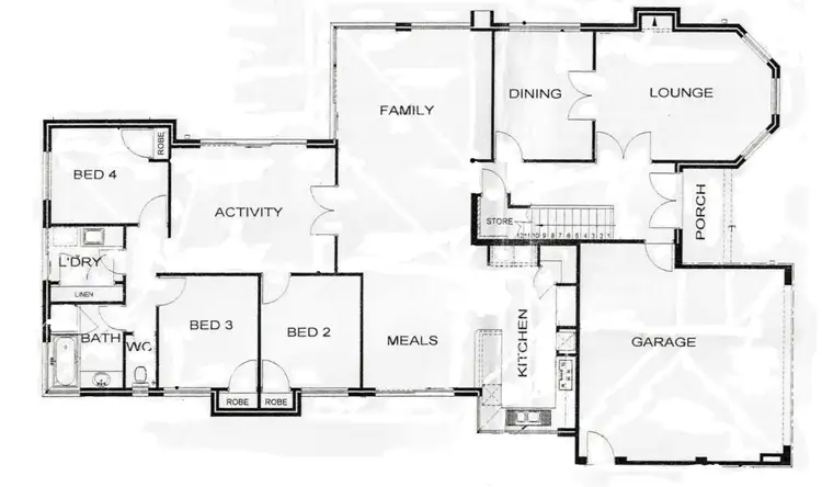 Floorplan of Homely house listing, 4 Cavendish Rise, Mount Claremont WA 6010