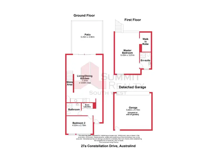 Floorplan of Homely house listing, 27A Constellation Drive, Australind WA 6233