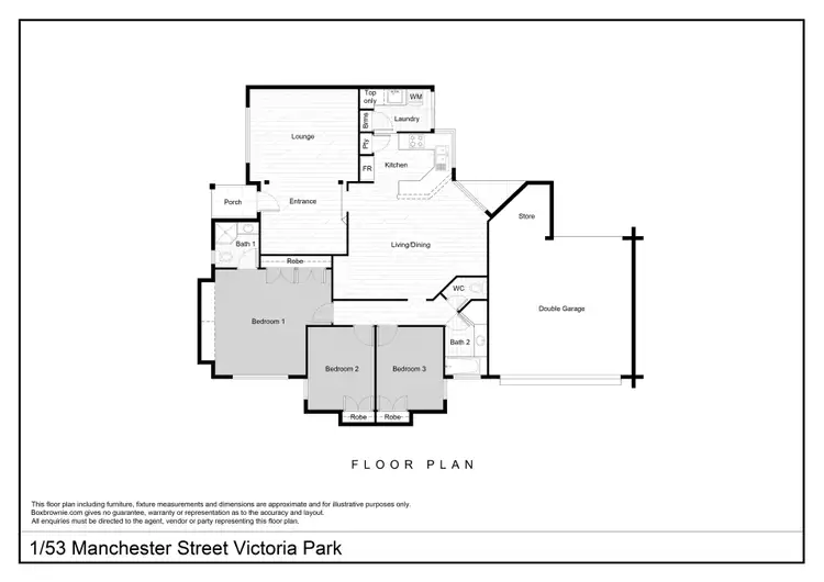 Floorplan of Homely villa listing, 1/53 Manchester St, Victoria Park WA 6100
