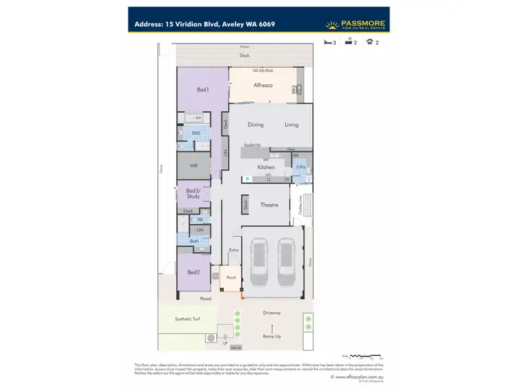 Floorplan of Homely house listing, 15 VIRIDIAN BOULEVARD, Aveley WA 6069
