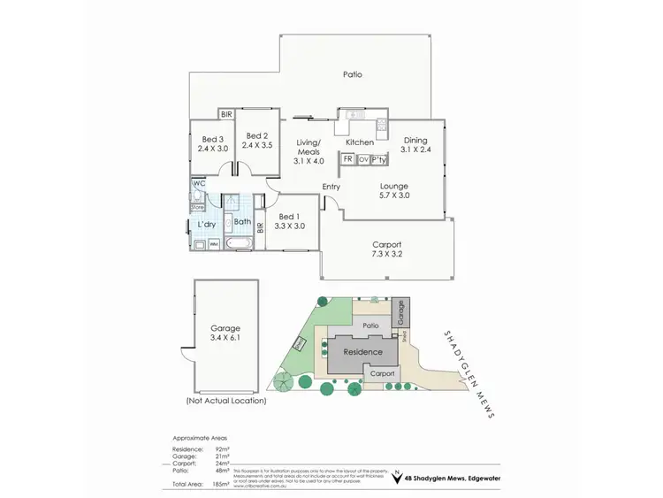 Floorplan of Homely house listing, 4B Shadyglen Mews, Edgewater WA 6027