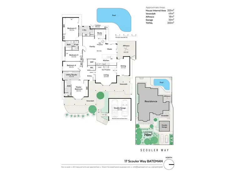 Floorplan of Homely house listing, 17 Scouler Way, Bateman WA 6150
